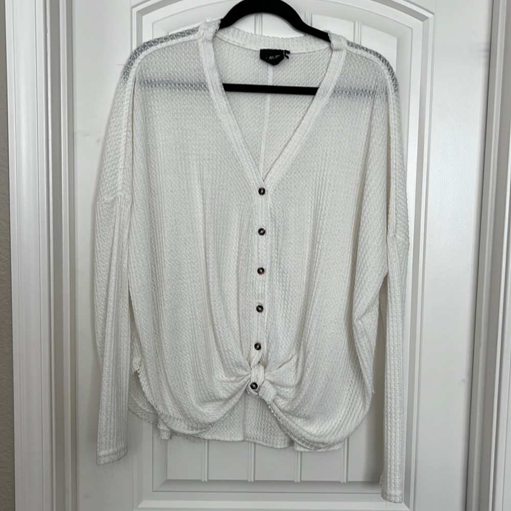 Urban Outfitters thermal tie front top